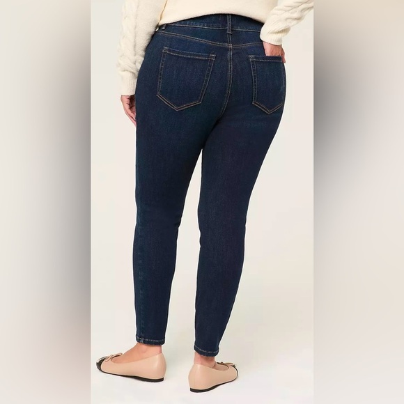 Lane Bryant Tighter Tummy Fit High-Rise Skinny Jean Indigo Dark Wash Size 14 - Picture 2 of 11